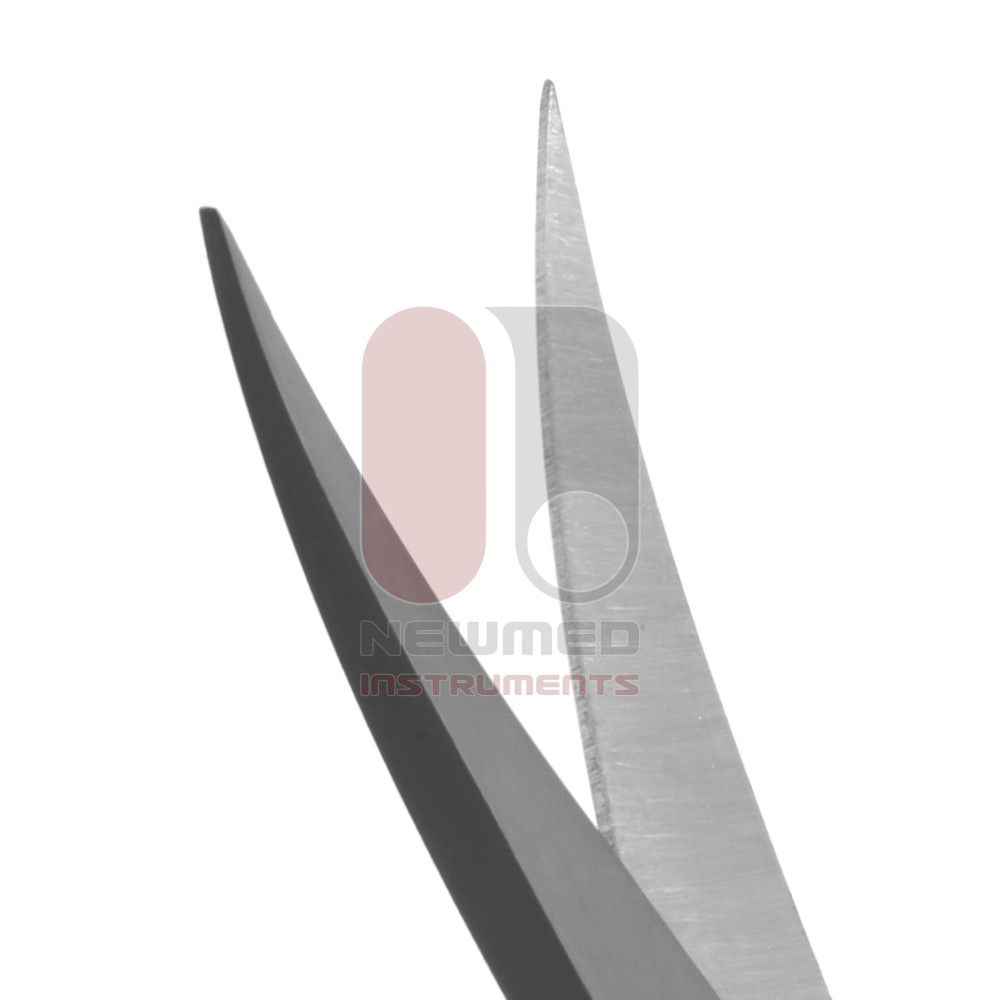 Kelly Dissecting Scissors, Curved - Serrated Tungsten Carbide