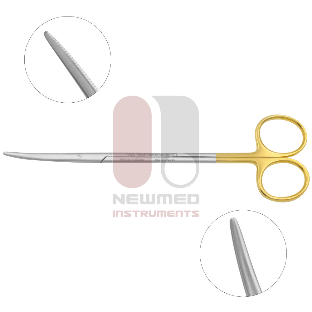 Tijeras Metzenbaum delicadas, dentadas y curvas (carburo de tungsteno) Tijeras Metzenbaum delicadas, dentadas y curvas (carburo de tungsteno)