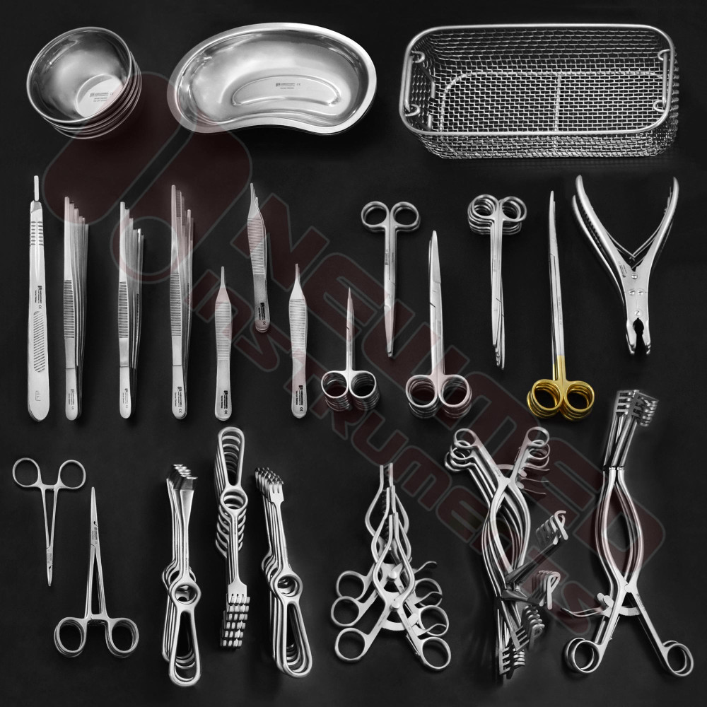 Complete Minor General Surgery Instruments Set by NewMed