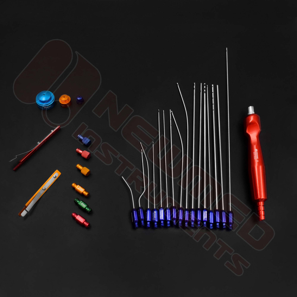 Fat Transfer Luer Lock Liposuction Cannula Set For Face - Breast - Buttocks