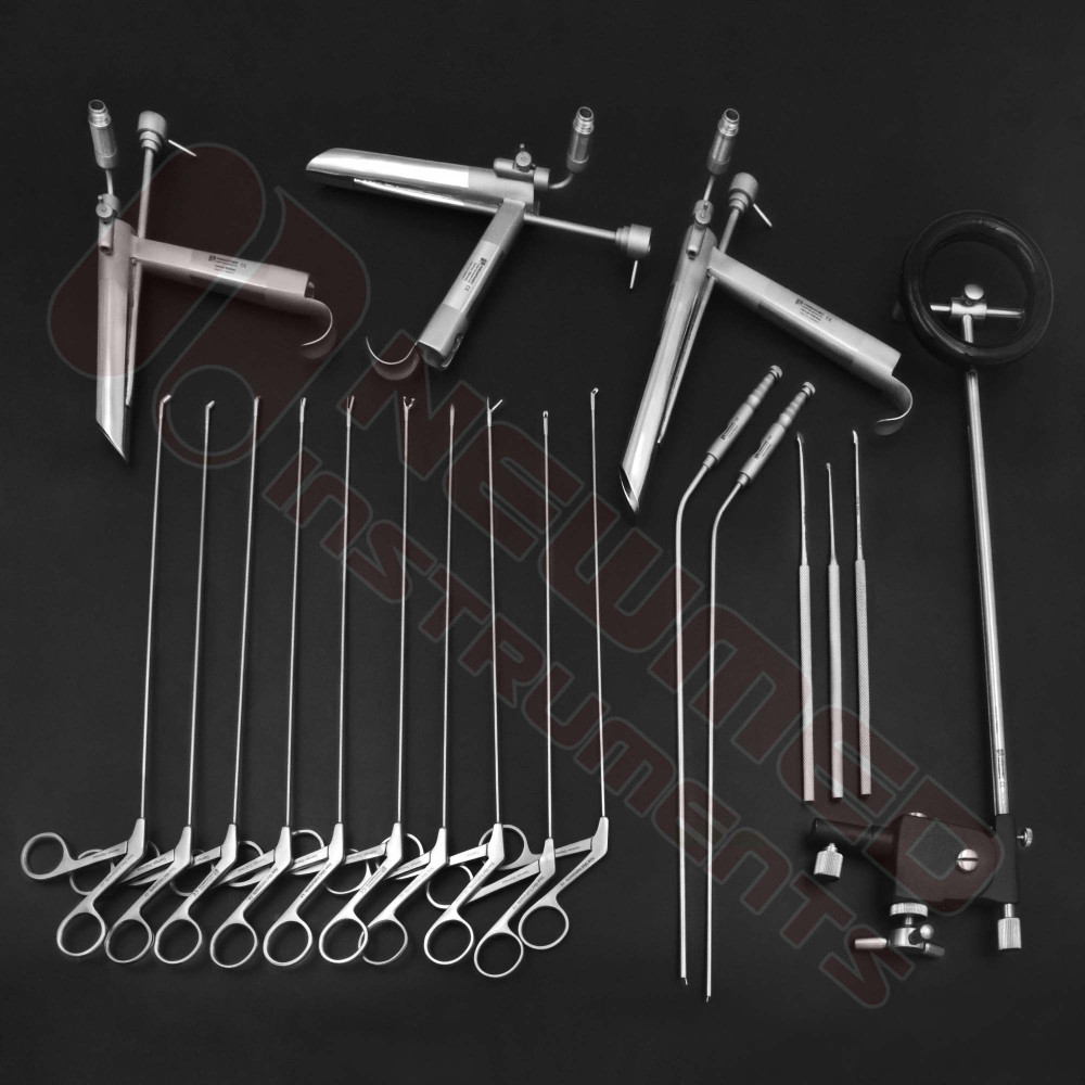 Micro Laryngeal Surgery Instruments Set - Direct Laryngoscopy