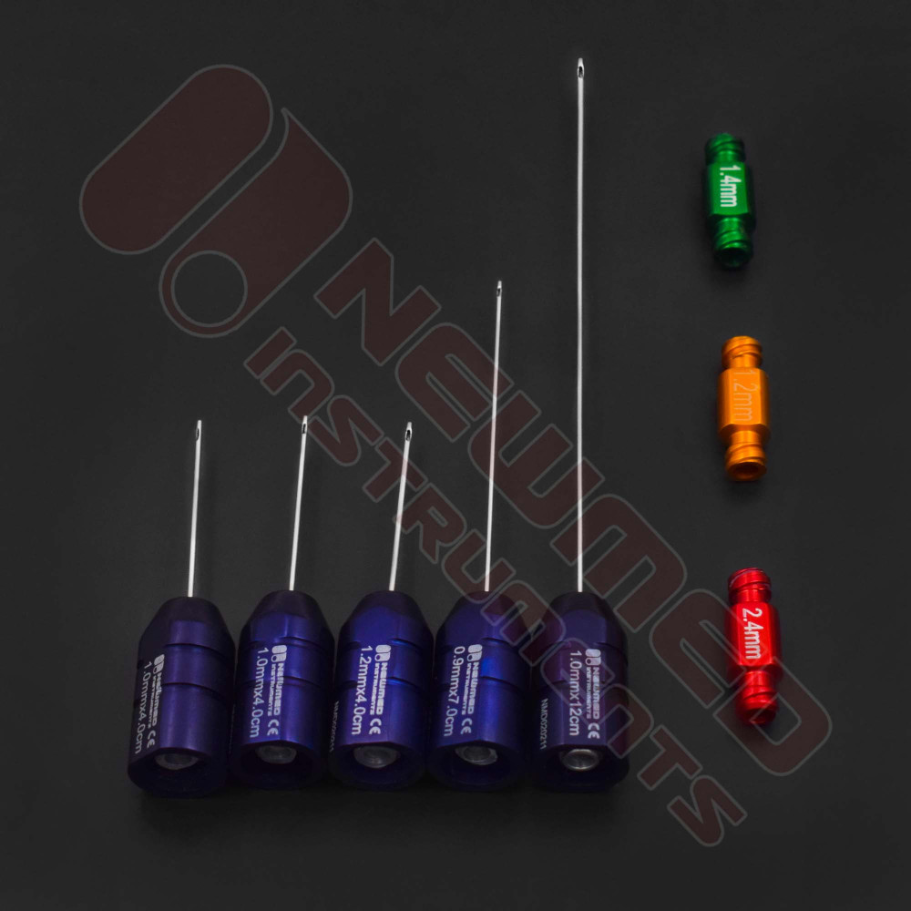 Micro Fat Injection Set of 5 Cannula - Super Luer Lock Fat Injectors