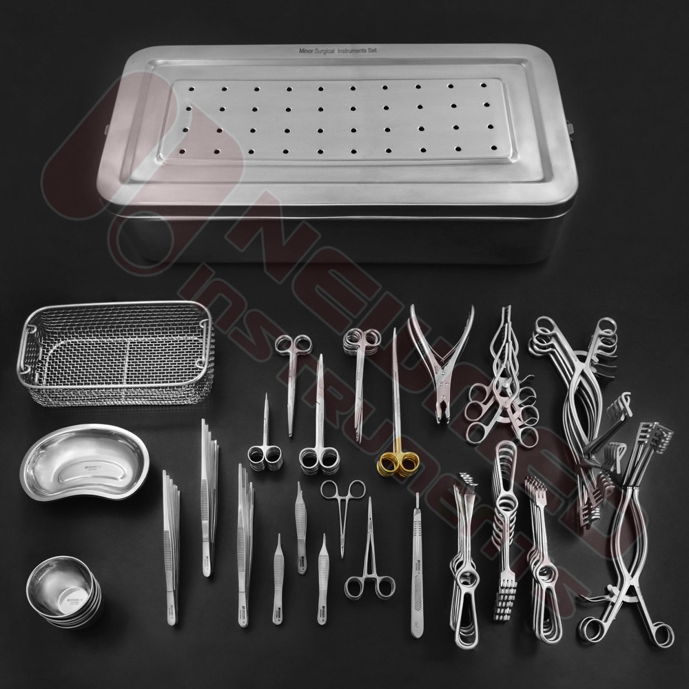Complete Minor General Surgery Instruments Set by NewMed