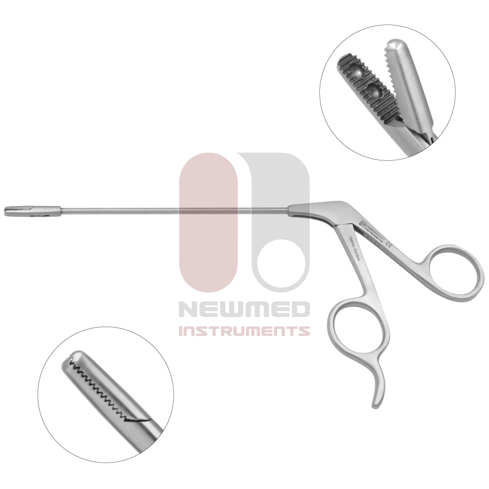 Pinça artroscópica romba com cabo anti-roquete Pinça artroscópica romba com cabo anti-roquete