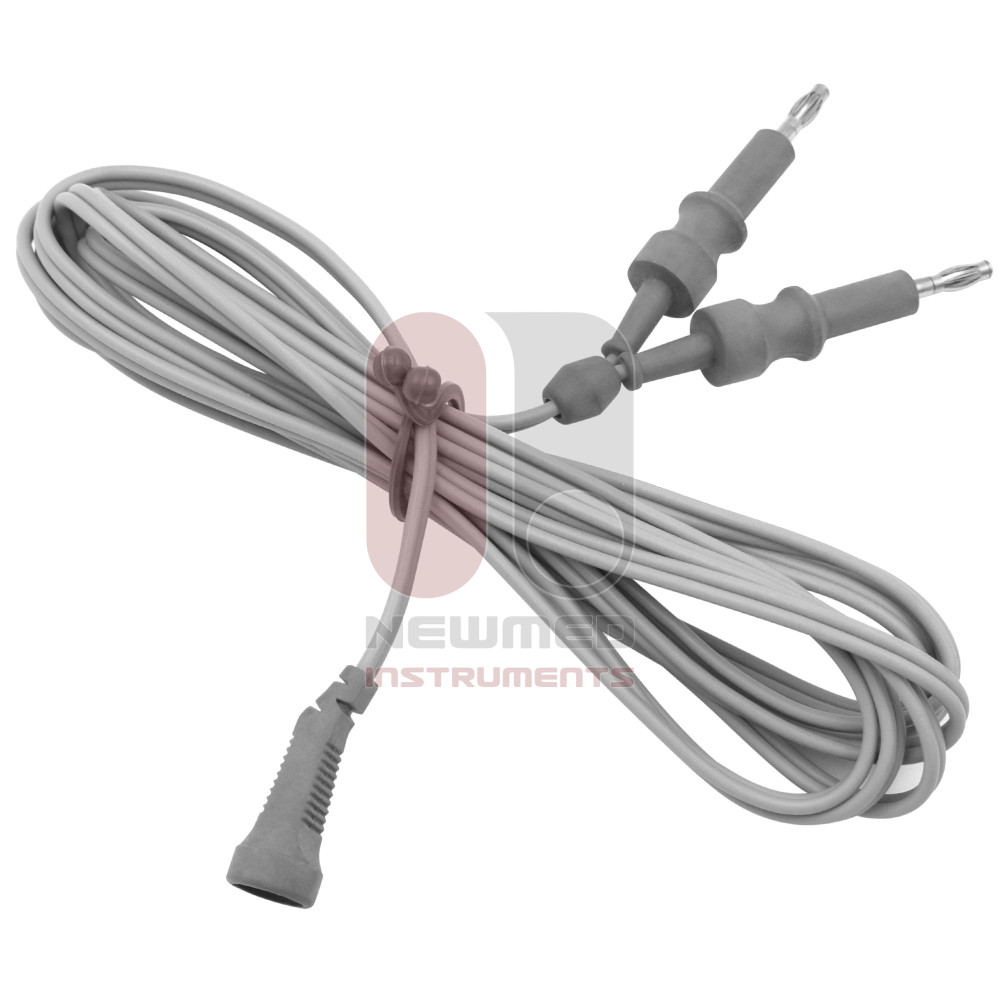 Bipolar Forseps İçin Bipolar Kablo, 2 Muz, 2 Pinli Fiş, Düz 10 (3 m), Uzunluk Bipolar Forseps İçin Bipolar Kablo, 2 Muz, 2 Pinli Fiş, Düz 10 (3 m), Uzunluk