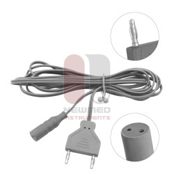 Bipolar Cable For Bipolar Scissors Valley Lab, Lamidey, EMC, 2 Pin Prong 