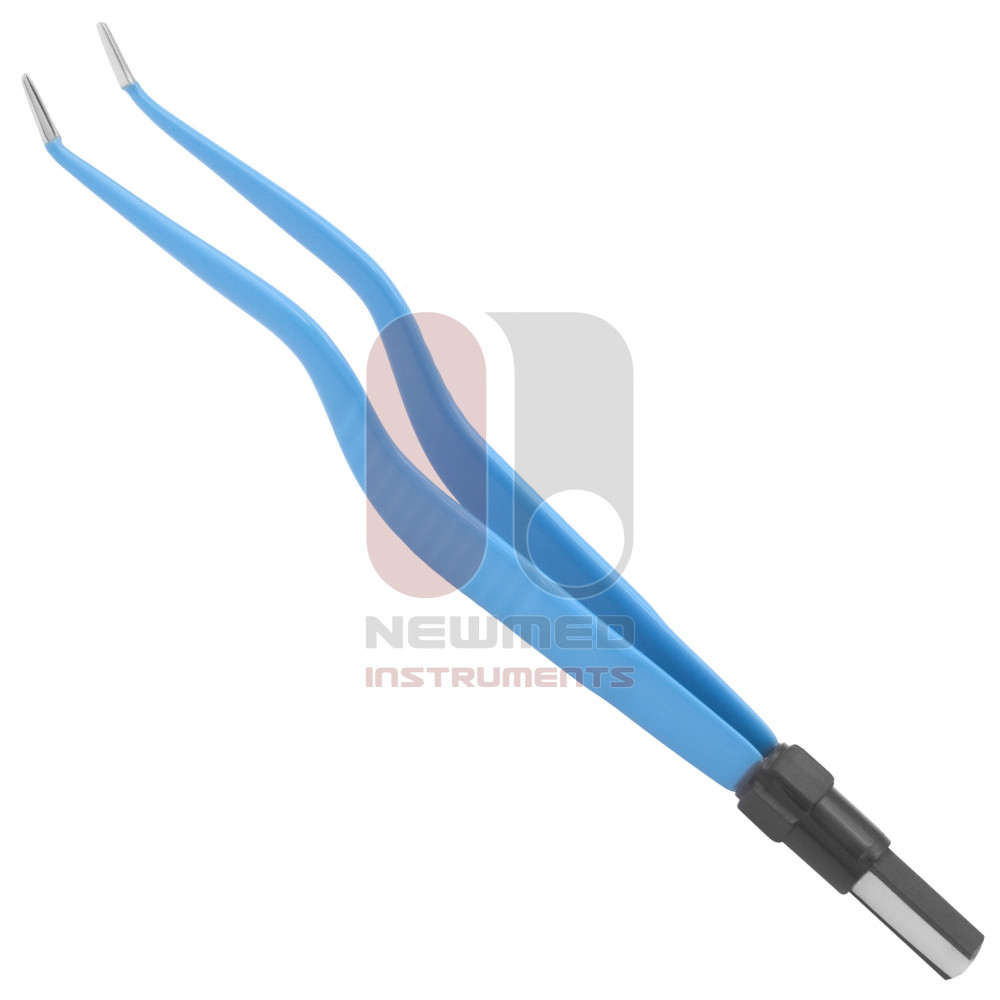 Bipolar Forceps, Bayonet-Shaped, Angled Down Tip