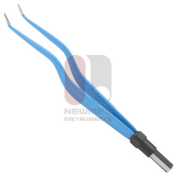 Bipolar Forceps, Bayonet-Shaped, Angled Down Tip