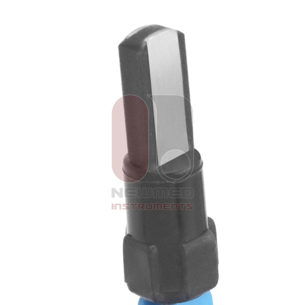 Bipolar forceps, bayonet-shaped, angled up tip