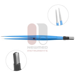 Semkin BiPolar Pinzette, gerader Schaft, 14cm,