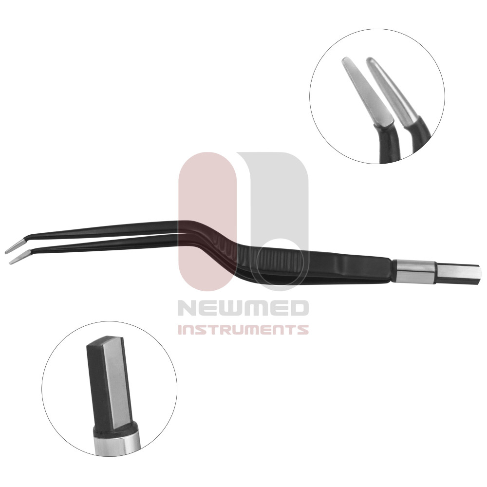 European Non Stick Bipolar Forceps Bayonet Angled Up Design