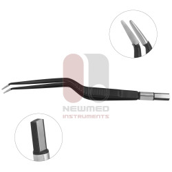 European Non Stick Bipolar Forceps Bayonet Angled Up Design