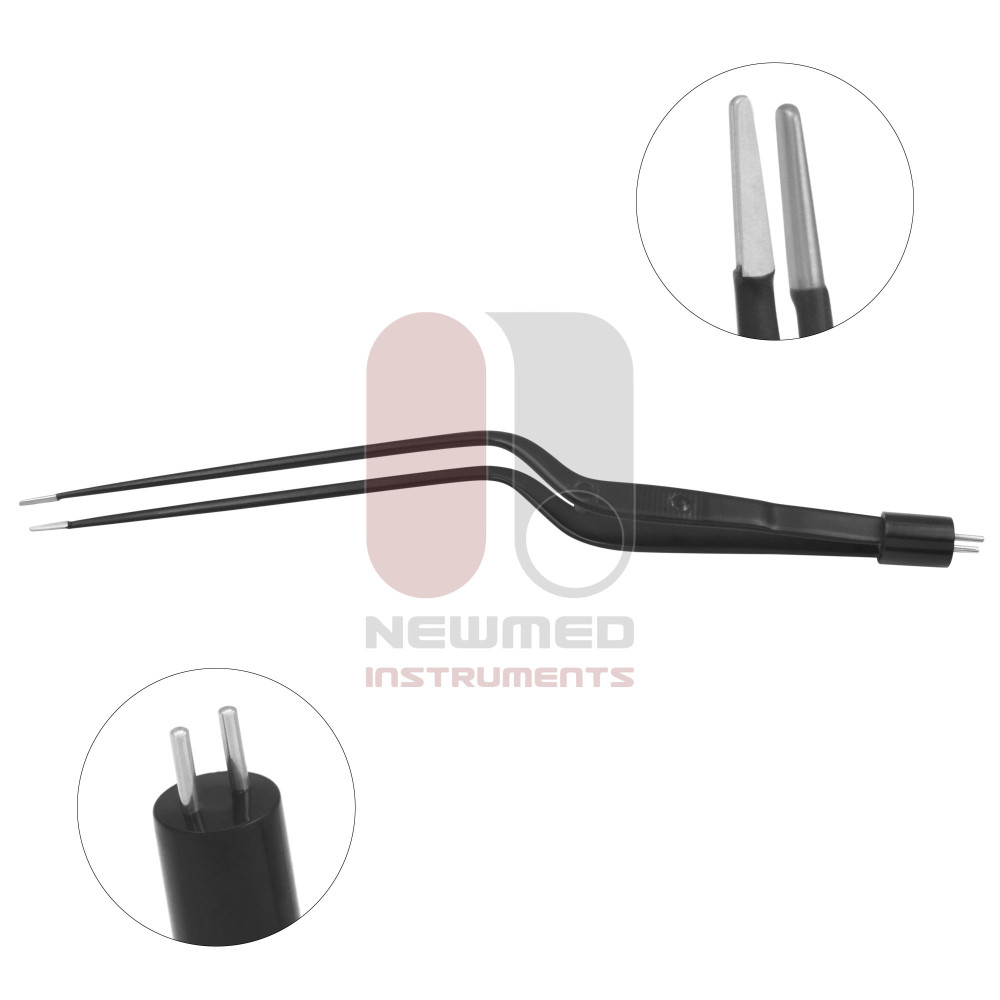Cushing Bipolar Bayonet Forceps, Non-Stick Cushing Bipolar Bayonet Forceps, Non-Stick