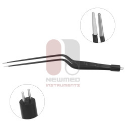 Cushing Bipolar Bayonet Forceps, Non-Stick