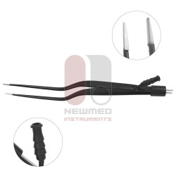 American Non-Stick Irrigation Bayonet Bipolar Forceps