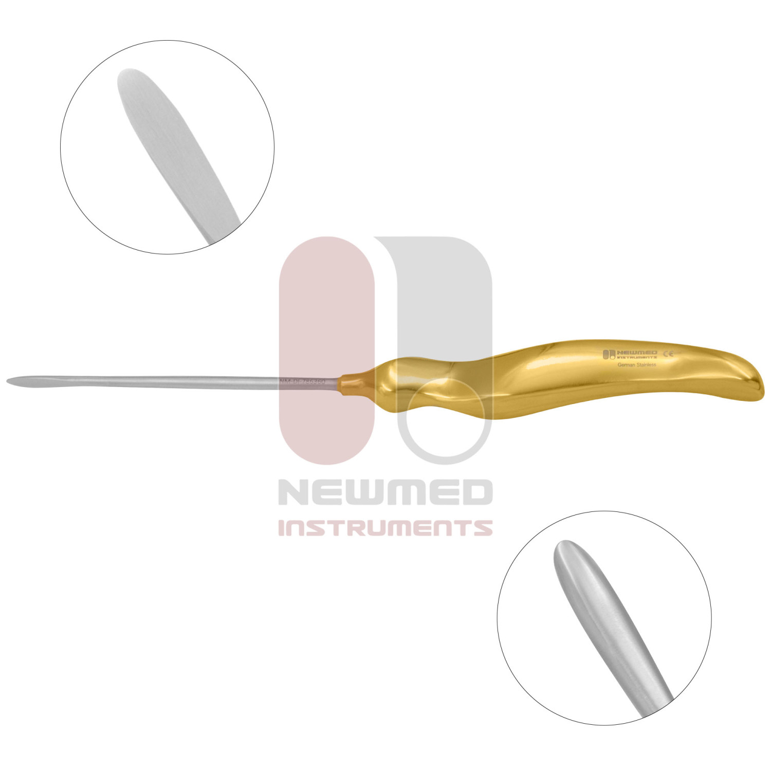 Daniel Endoscopic Forehead Scalp Elevator - Straight | New Med Instruments
