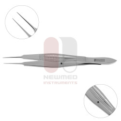 thumbnail image 2 of HTI Castroviejo Suture Tying Forceps – Ophthalmic, Straight, Fine Point, 3.5" – Surgical Grade Stainless Steel, Autoclavable 2 of 5