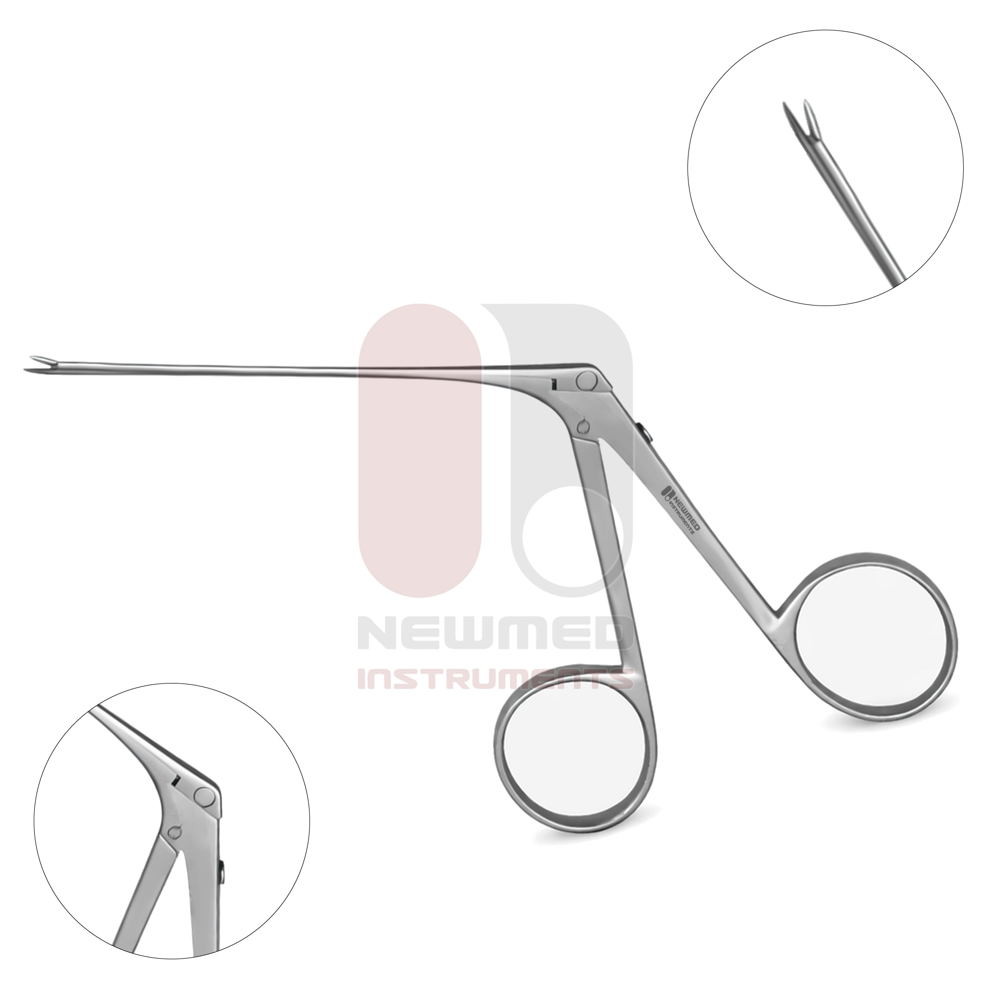 Small Mircoball Instrument Micro Crocodile Scissors - ENT Instruments | New Med Instruments
