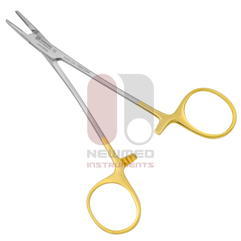 Baumgartner Needle Holder - Tungsten Carbide Serrated jaws, Baumgartner Needle Holder - Tungsten Carbide Serrated jaws,