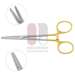 Portaagujas Neivert - Mordazas dentadas de carburo de tungsteno, un anillo en ángulo Portaagujas Neivert - Mordazas dentadas de carburo de tungsteno, un anillo en ángulo