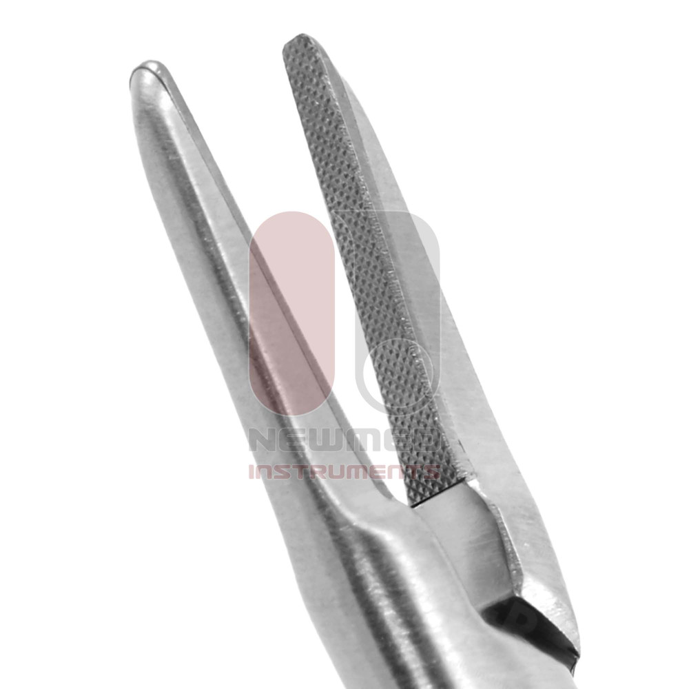 Porta-agulhas Spencer - Carboneto de tungsténio, com fecho, garra de 0,76 mm Porta-agulhas Spencer - Carboneto de tungsténio, com fecho, garra de 0,76 mm