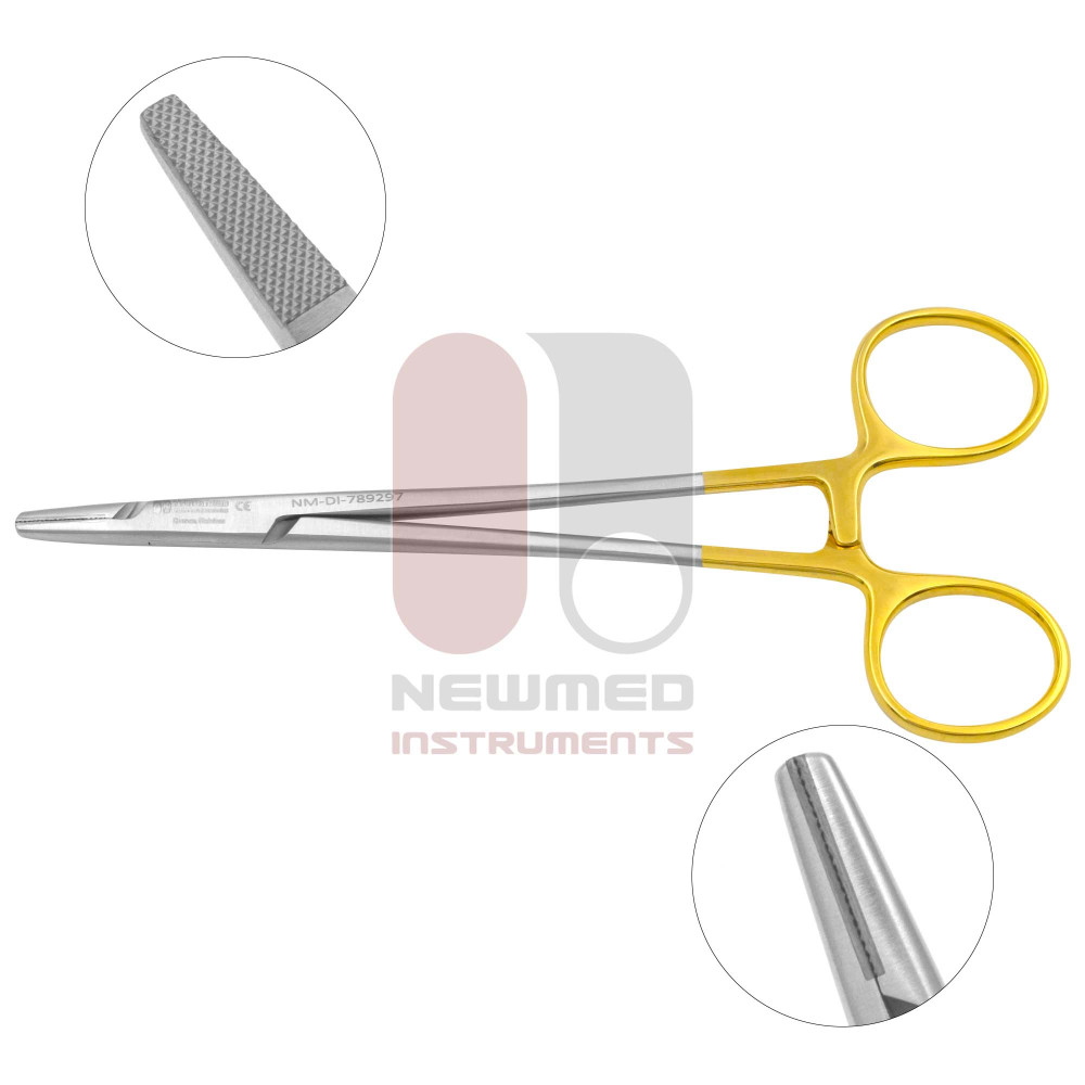 Porte-aiguille pour torsadeurs de fil - Mâchoire dentelée en carbure de tungstène Porte-aiguille pour torsadeurs de fil - Mâchoire dentelée en carbure de tungstène