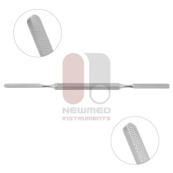 Рашпиль Кляйнерта-Кутца, двухсторонний, выпуклый, с мелкими и крупными зубьями