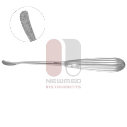 Râpe glabelle Peet - Surface diamantée, plate et courbée