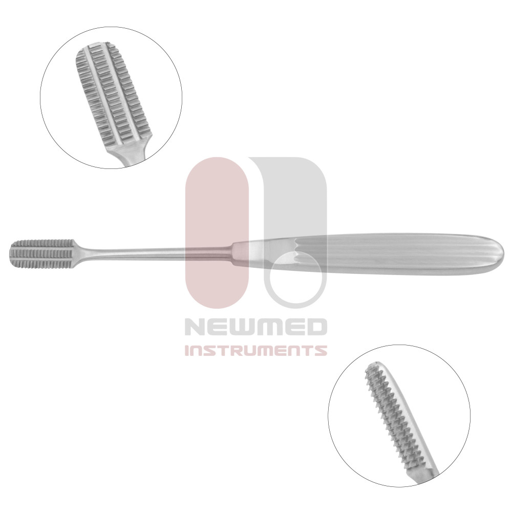 ルビン鼻前頭やすり - 眉間ボタンやすり、下向き切削歯