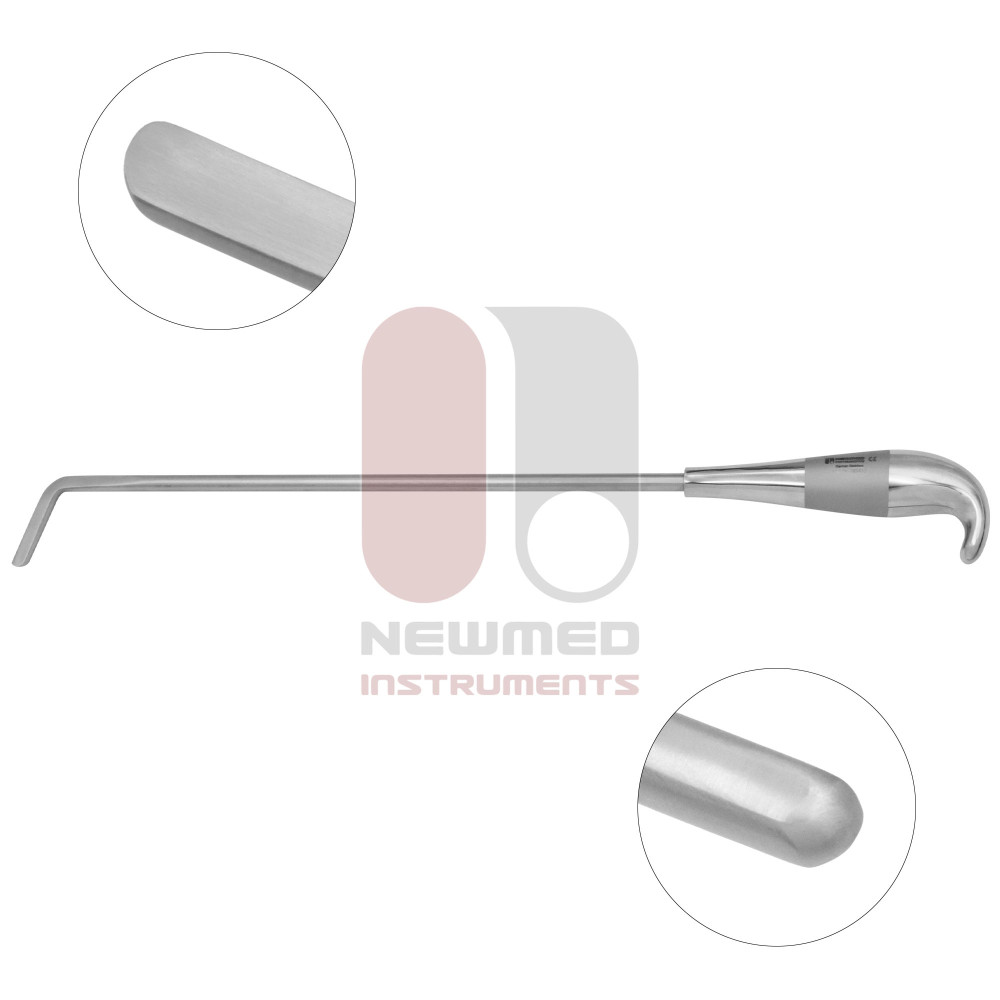 Tebbetts Angulated Breast Dissector - Malleable shaft, angled, hockey-stick spatula Tebbetts Angulated Breast Dissector - Malleable shaft, angled, hockey-stick spatula