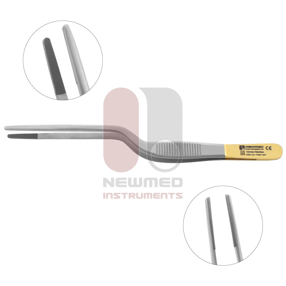 Cushing Bayonet Dressing Forceps - Tungsten Carbide Cushing Bayonet Dressing Forceps - Tungsten Carbide
