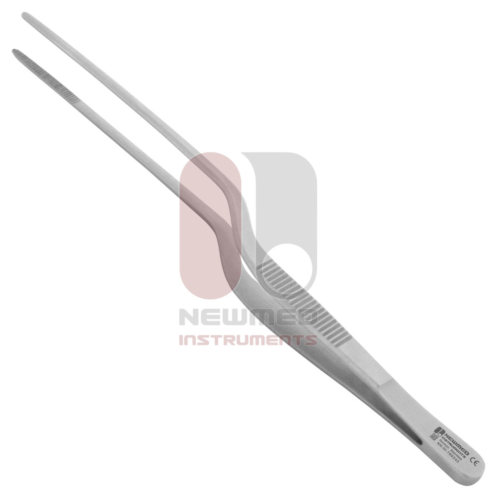 Lucae Bayonet Dressing Forceps - Delicate Serrated Jaw Lucae Bayonet Dressing Forceps - Delicate Serrated Jaw