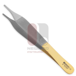 Pince Adson avec mâchoires lisses et délicates - Carbure de tungstène Pince Adson avec mâchoires lisses et délicates - Carbure de tungstène