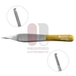 Пинцет Adson Tissue Pins - карбид вольфрама с насечками 1x2 зуба Пинцет Adson Tissue Pins - карбид вольфрама с насечками 1x2 зуба