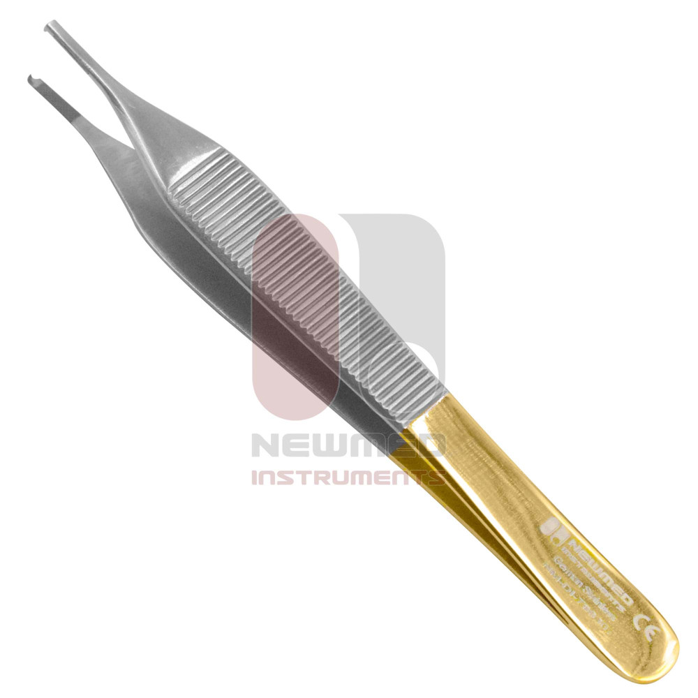 Adson Tissue Forceps - Tungsten Carbide Serrated 1x2 Teeth Adson Tissue Forceps - Tungsten Carbide Serrated 1x2 Teeth