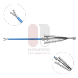 Ergo Handle Endoforehead Fascia Needle Holder, 6″ (15cm), Shaft Straight, Malleable