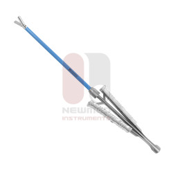 Ergo Handle Endoforehead Fascia Needle Holder, 6″ (15cm), Shaft Straight, Malleable