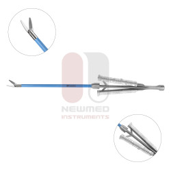 Ergo Handle Endoforehead Scissors, Curved Left, Malleable