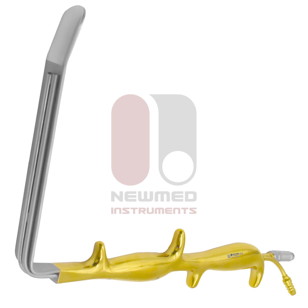 Tebbetts Fiber Optic Breast Augmentation Retractor, Double Handle, Smooth End