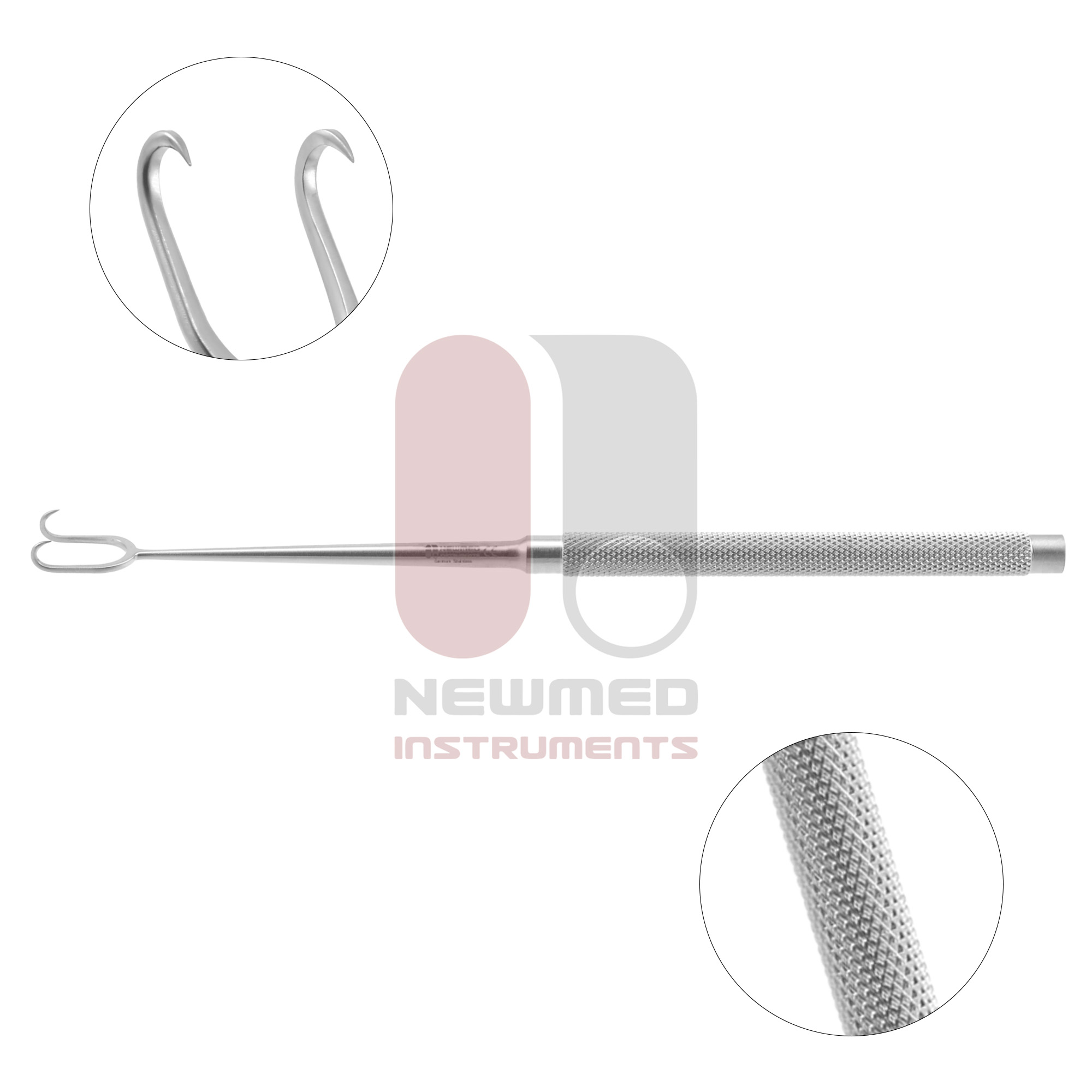 Produktbild von MEDSPO® Joseph Haut-Haken – Chirurgisches Hauthäkchen, Scharf, Einprongig, CE – NEU!
