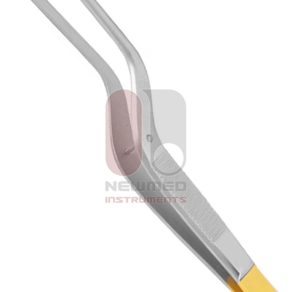 S.S Brand Adson Bayonet Dressing & Ear Forceps - 2 Pieces: 5.5" & 8.25" - Dental Instrument