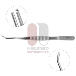 Pinza microquirúrgica aplicadora, mango plano, sin bloqueo Pinza microquirúrgica aplicadora, mango plano, sin bloqueo