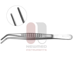 Pince à pansement Reed - Mâchoire dentelée coudée Pince à pansement Reed - Mâchoire dentelée coudée