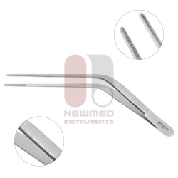 Pince à pansement Wilde - Pointes dentelées coudées Pince à pansement Wilde - Pointes dentelées coudées