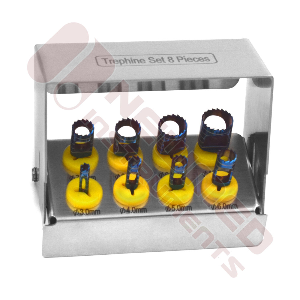 Dental Implant Bone Trephine Drills Kit ( 8 Pcs ) Dental Implant Bone Trephine Drills Kit ( 8 Pcs )