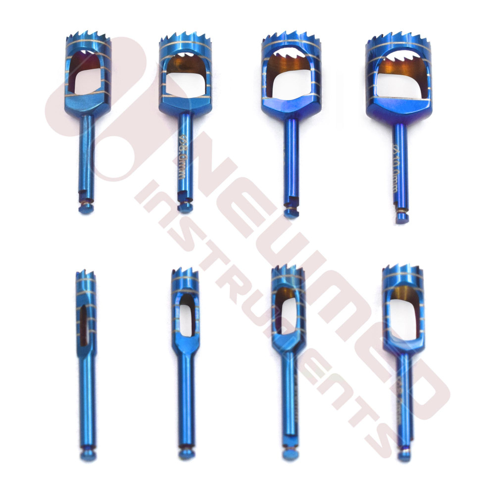 Dental Implant Bone Trephine Drills Kit ( 8 Pcs ) Dental Implant Bone Trephine Drills Kit ( 8 Pcs )