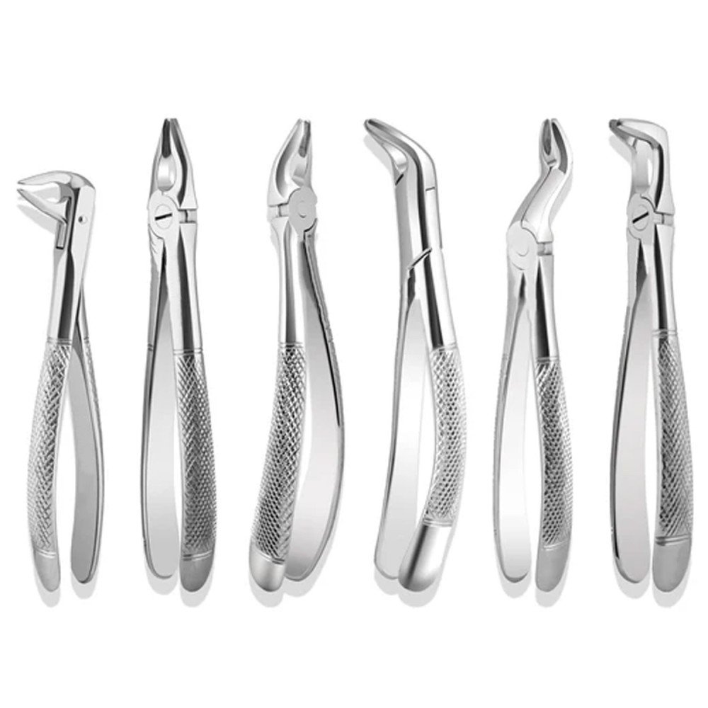 Full Set of 6 Apical Retention Forceps