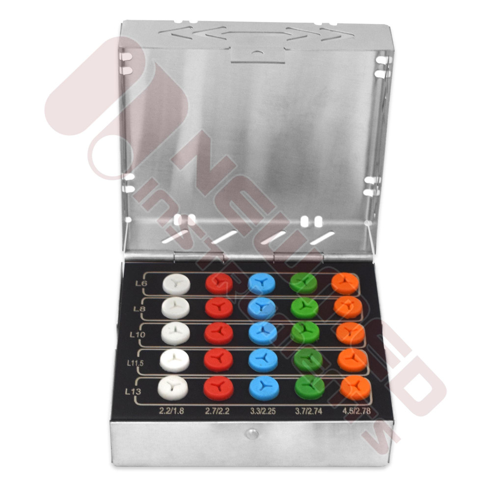 Dental Implant Conical Drill Kit 25Pcs with Stoppers Dental Implant Conical Drill Kit 25Pcs with Stoppers