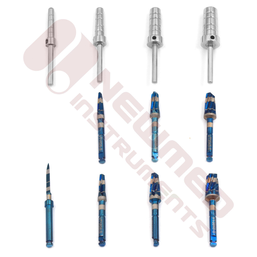 Osseodensification Bur Drills Dental Implant Kit (24pcs) Osseodensification Bur Drills Dental Implant Kit (24pcs)