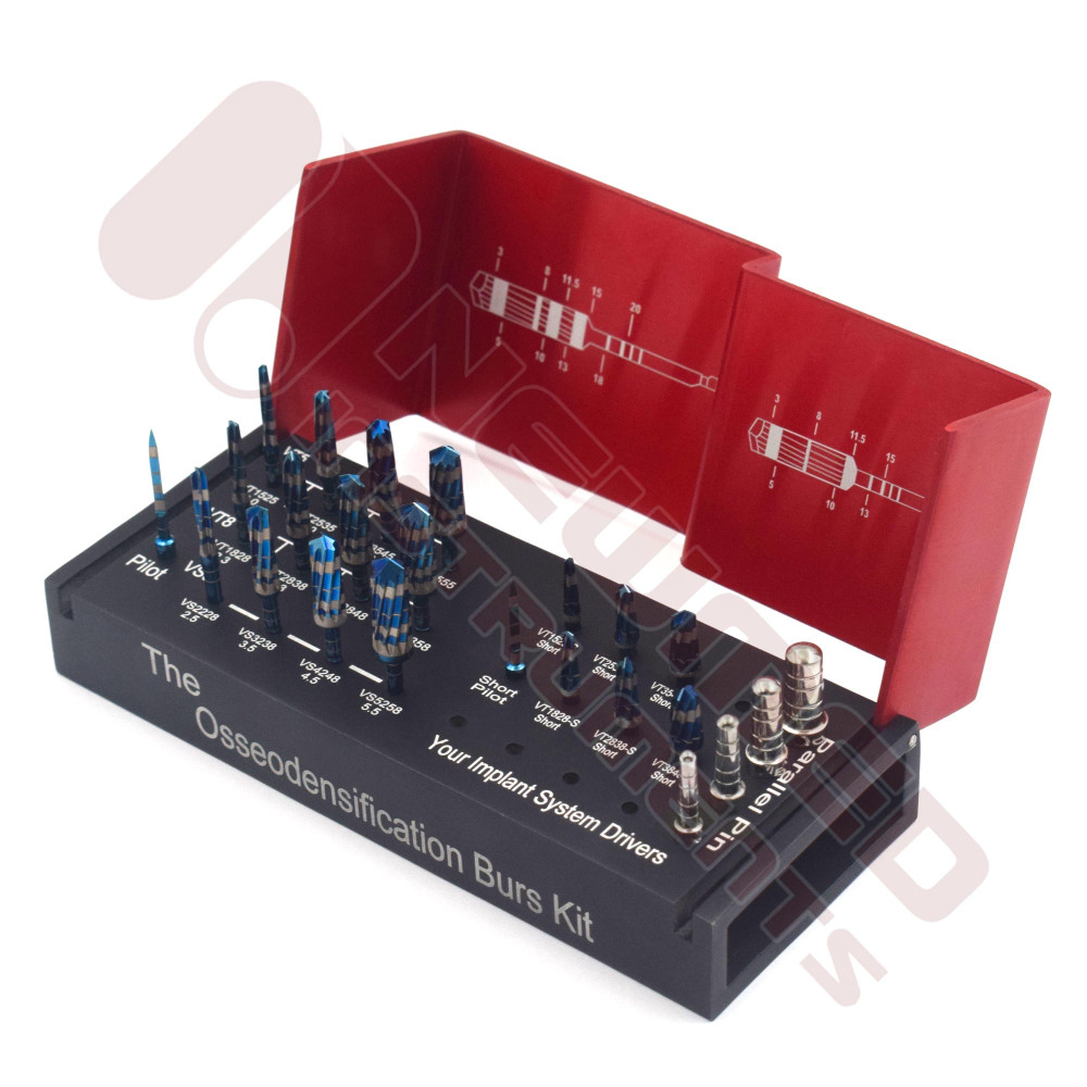 Osseodensification Bur Drills Dental Implant Kit (24pcs) Osseodensification Bur Drills Dental Implant Kit (24pcs)